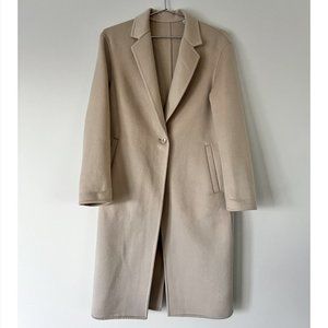 NWOT Uniqlo Double Face Long Coat